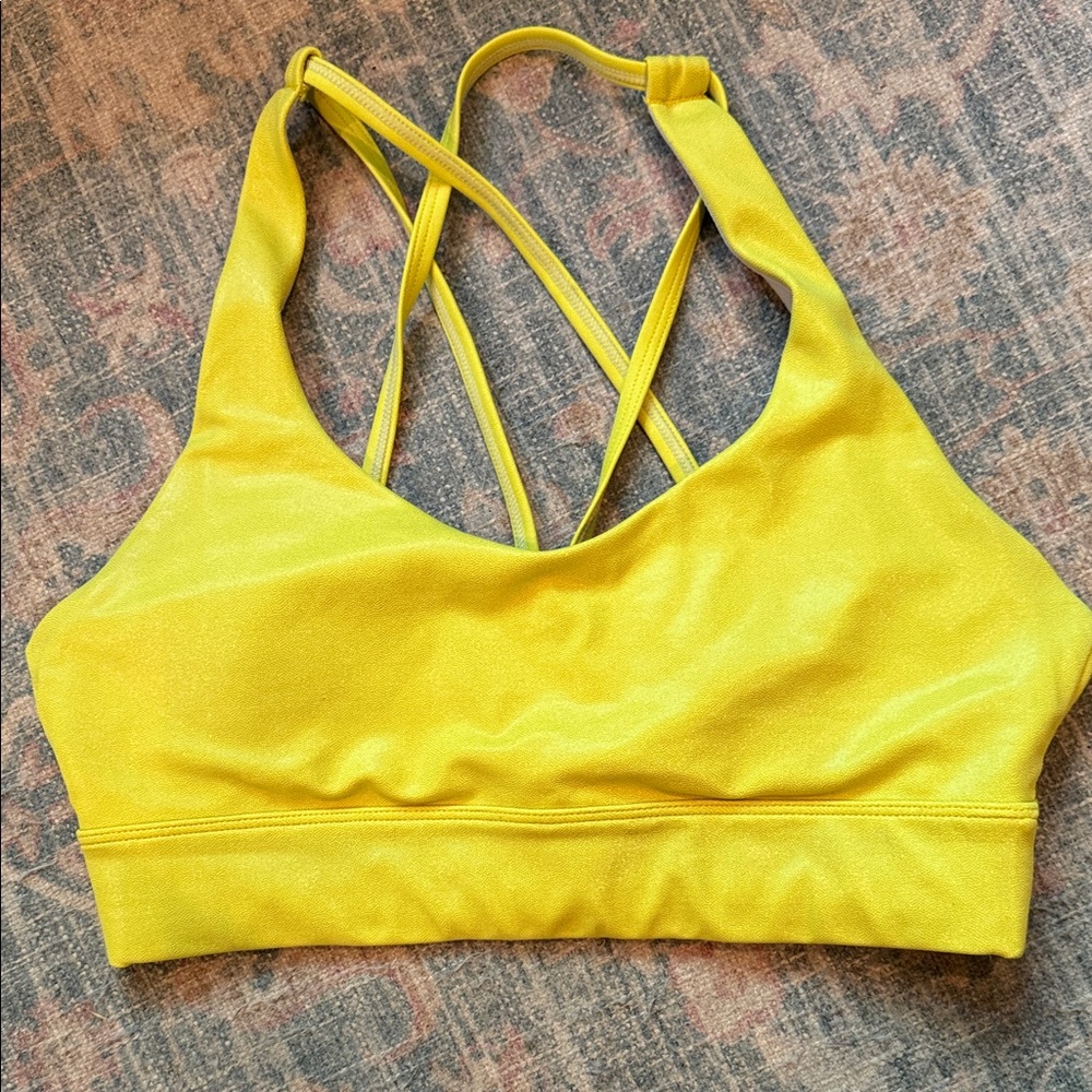 ZYIA Vibrant Yellow Sports Bra